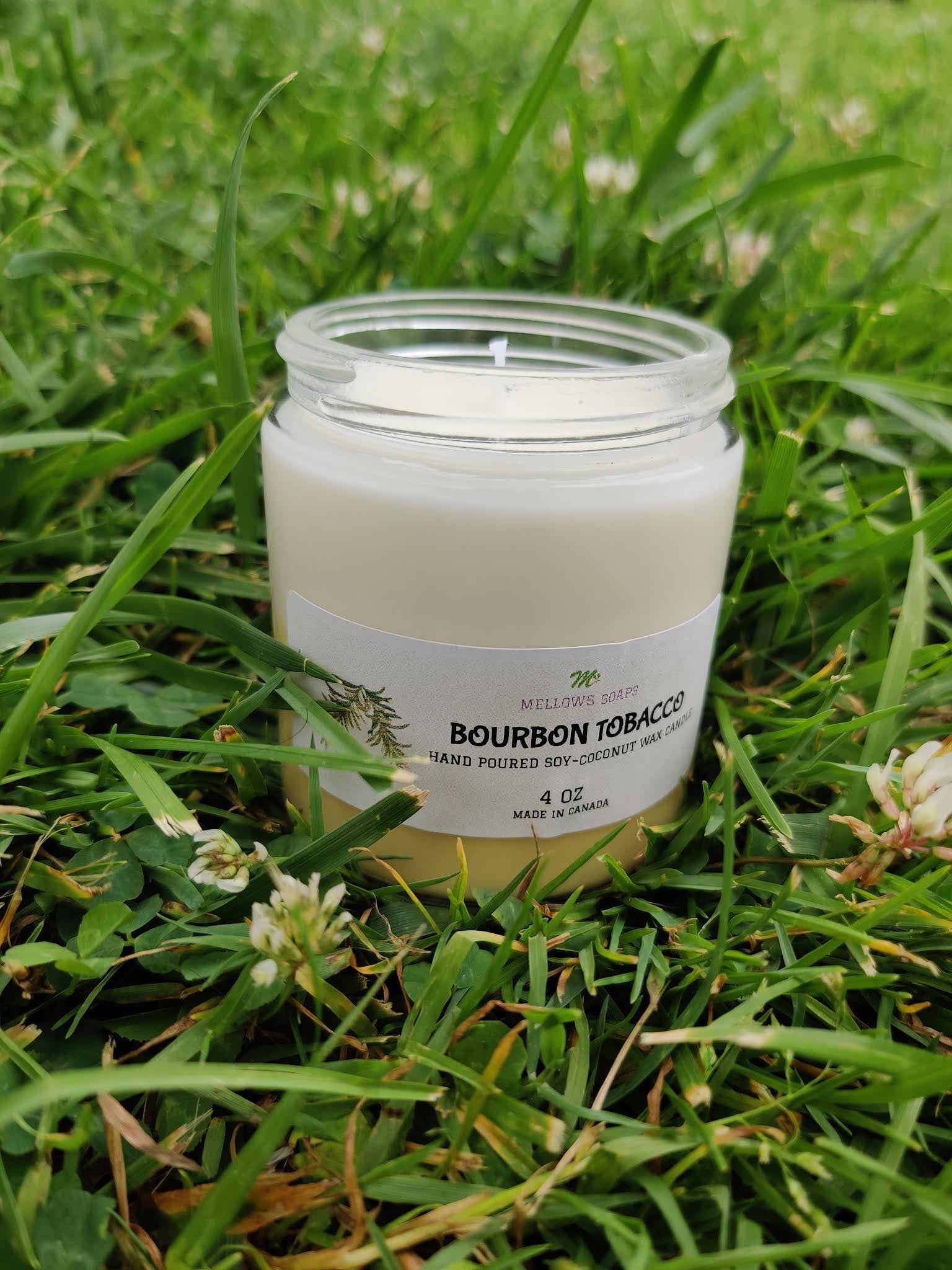 Bourbon Tobacco Candle — 4oz Soy Coconut Wax